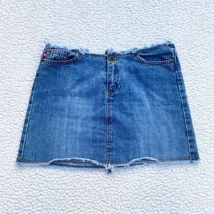 Spacegirl Vintage Y2K Low Rise Denim Mini Skirt